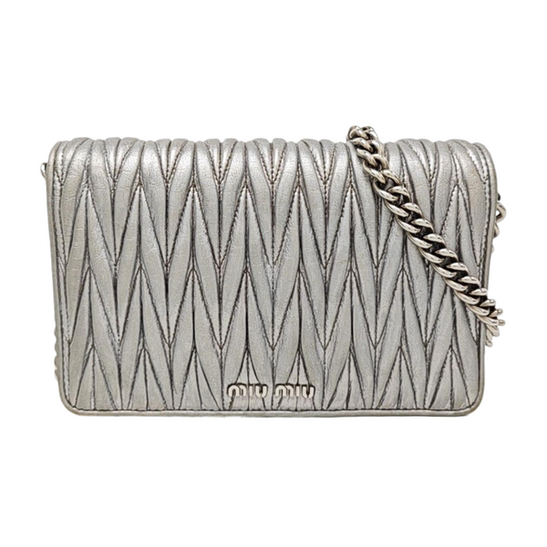 Miu Délice Lambskin Silver