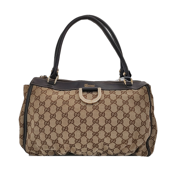 Abbey Monogram Canvas Beige