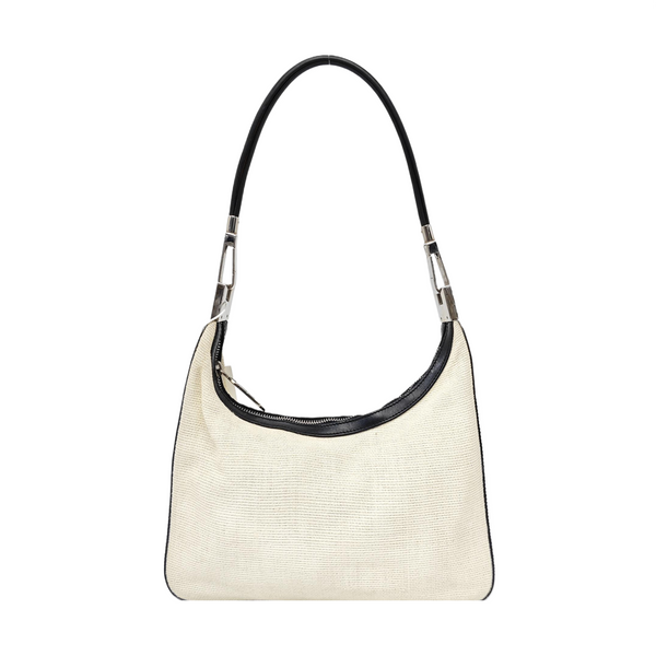 Fabric Shoulder Bag White