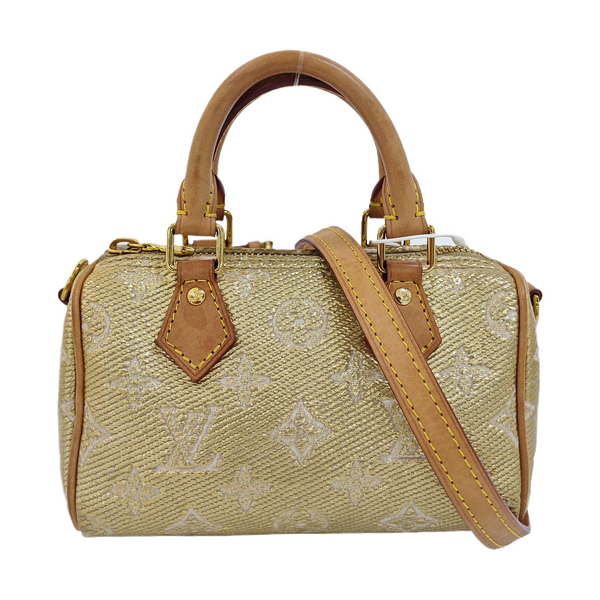 SPEEDY Nano Monogram Special Material Gold