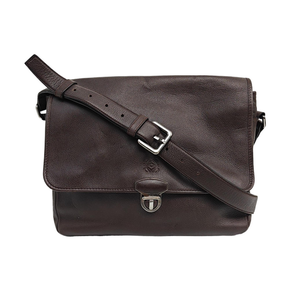 Calfskin Shoulder Bag Brown