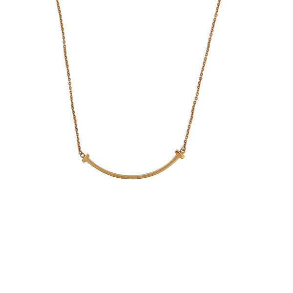 Tiffany T 18k Rose Gold Necklace
