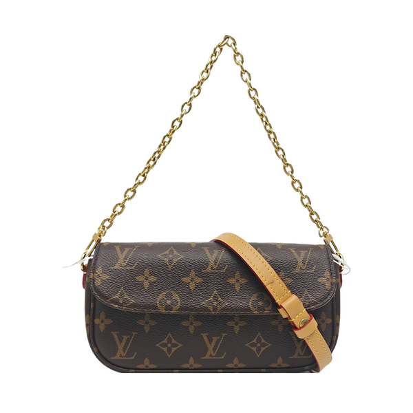 IVY Monogram Coated Canvas Brown