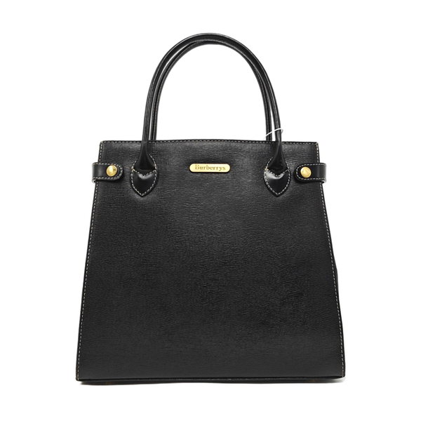 Calfskin Tote Bag Small Black