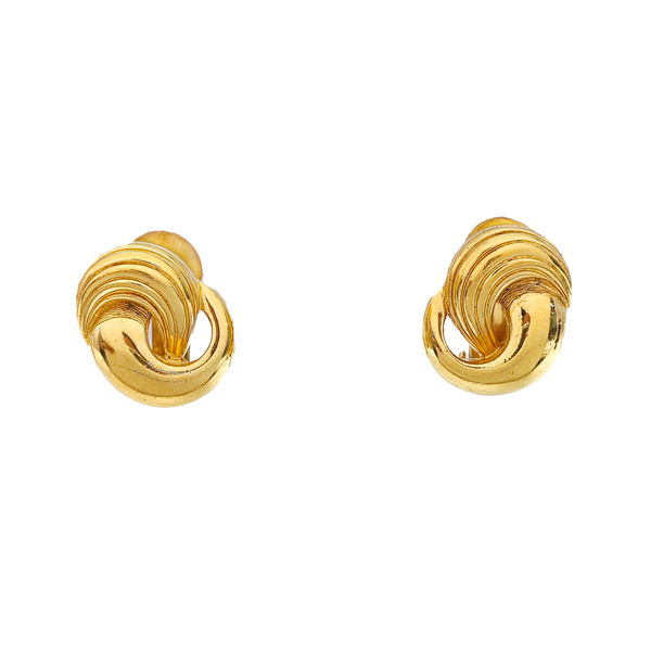 Metal Gold Clip On Earrings