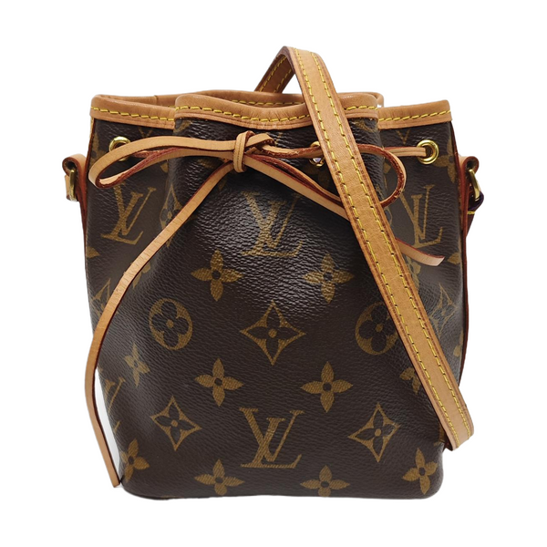 NÉONOÉ Nano Monogram Coated Canvas Brown