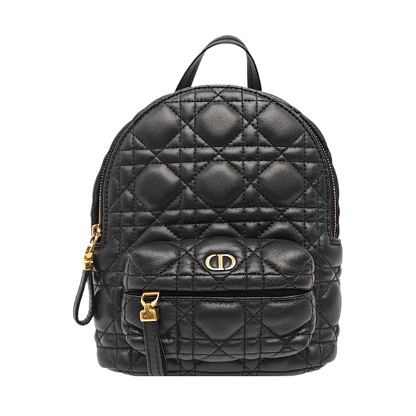 Cannage Lambskin Backpack Mini Black