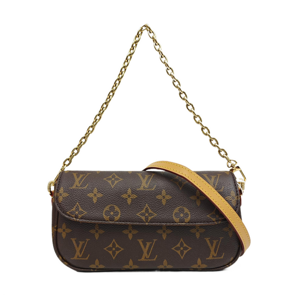 IVY Monogram Coated Canvas Brown