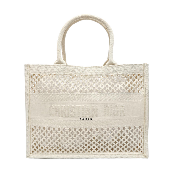 Book Tote Medium Fabric White