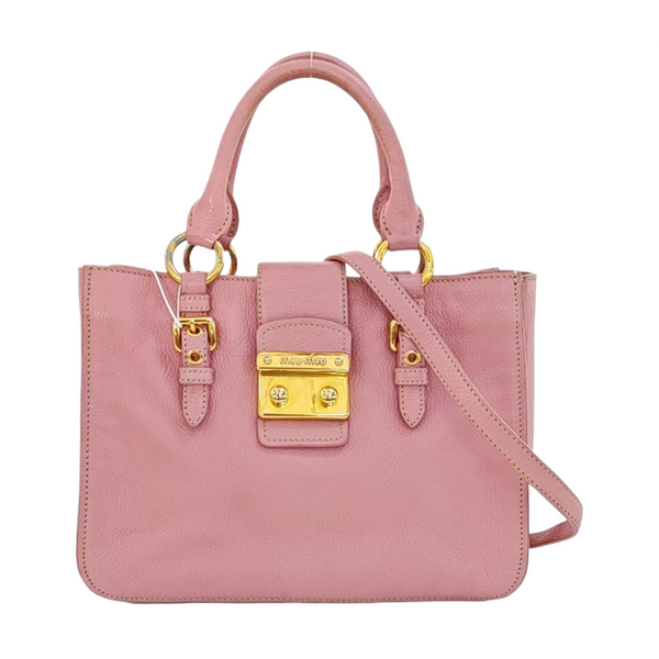 Calfskin Shoulder Bag Pink