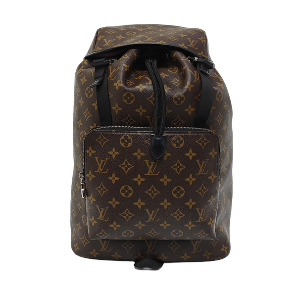 Coated Canvas Backpack Brown