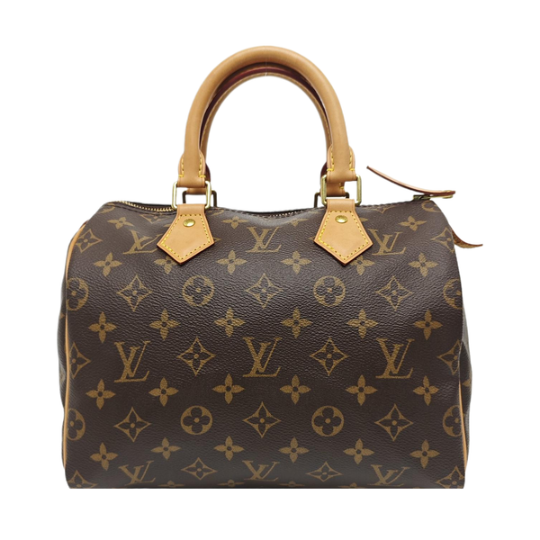 SPEEDY 25 Monogram Coated Canvas Brown