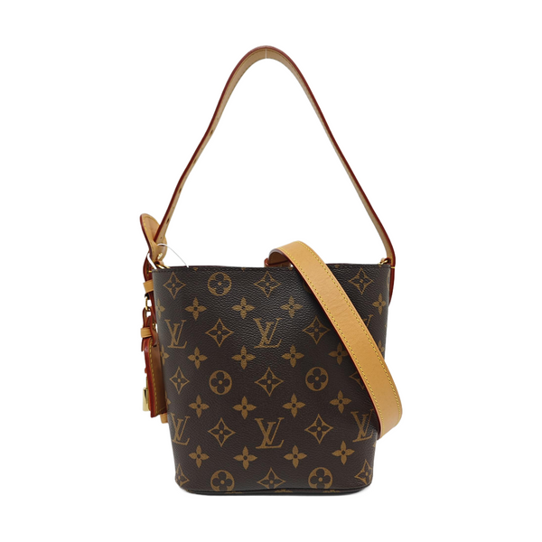 ALL IN BB Monogram Coated Canvas Brown