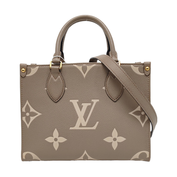 ONTHEGO PM Monogram Calfskin Gray
