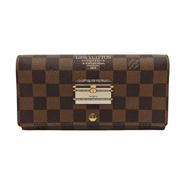 SARAH Damier Ebene Coated Canvas Brown