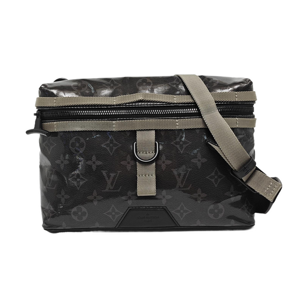 Monogram Coated Canvas PM Gray