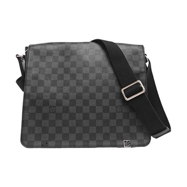 DISTRICT MM Damier Graphite Coated Canvas Gray