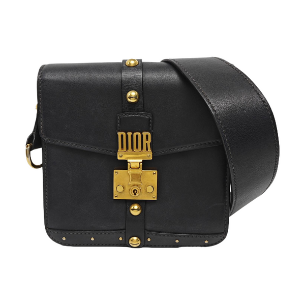 Calfskin Shoulder Bag Black