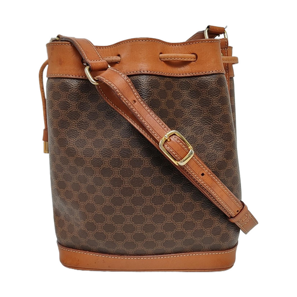 MACADAM BUCKET Coated Canvas Brown