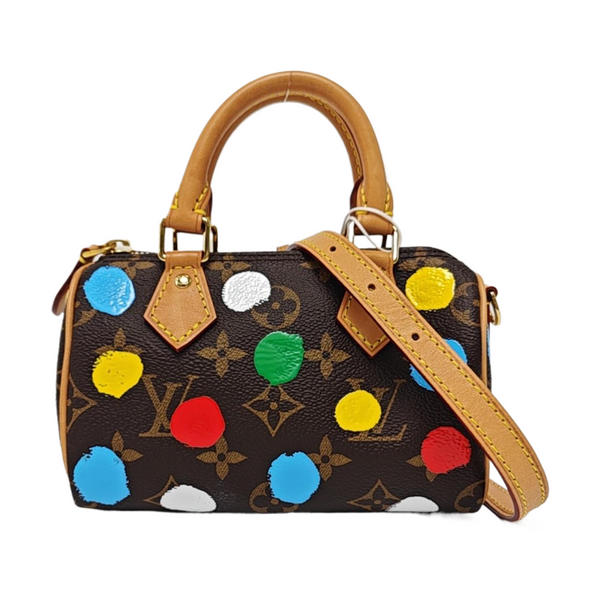 SPEEDY Nano Monogram Coated Canvas Brown