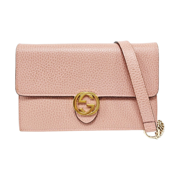 Interlocking G Small Calfskin Pink