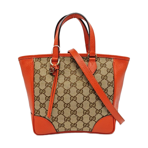 Authenticated pre-owned Bree Monogram Canvas Orange - Shoulder Bag at Looply