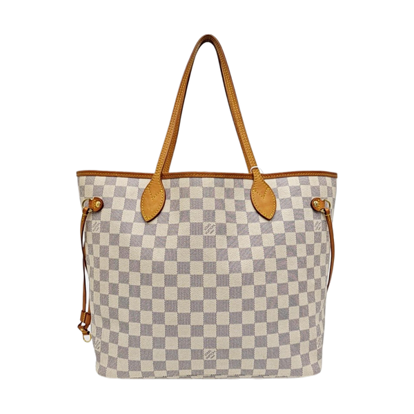 NEVERFULL MM Damier Azur Coated Canvas Beige