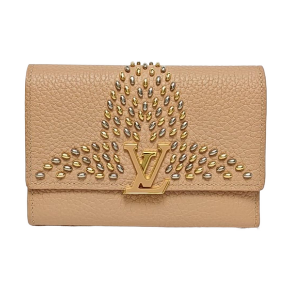 CAPUCINES Calfskin Pink Wallet