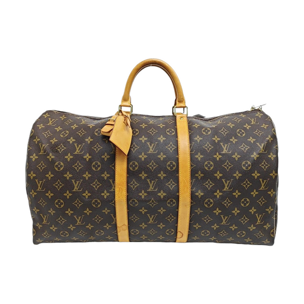 SAC SOUPLE 55 Monogram Coated Canvas Brown