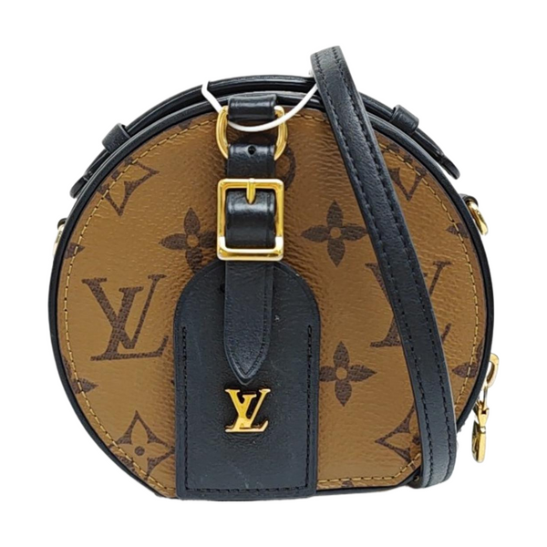BOITE CHAPEAU Mini Monogram Coated Canvas Brown