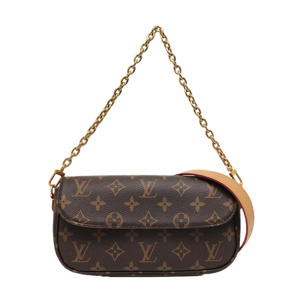 IVY Monogram Coated Canvas Brown