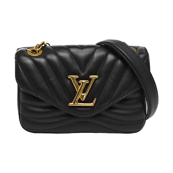 NEW WAVE PM Quilted Calfskin Black