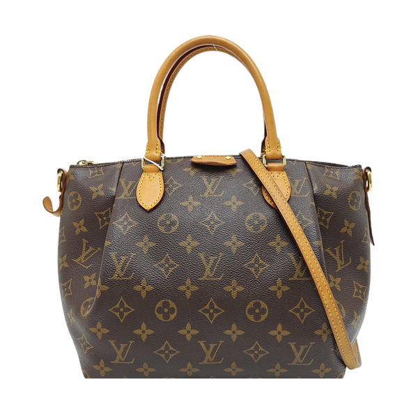 TURENNE Monogram Coated Canvas Brown