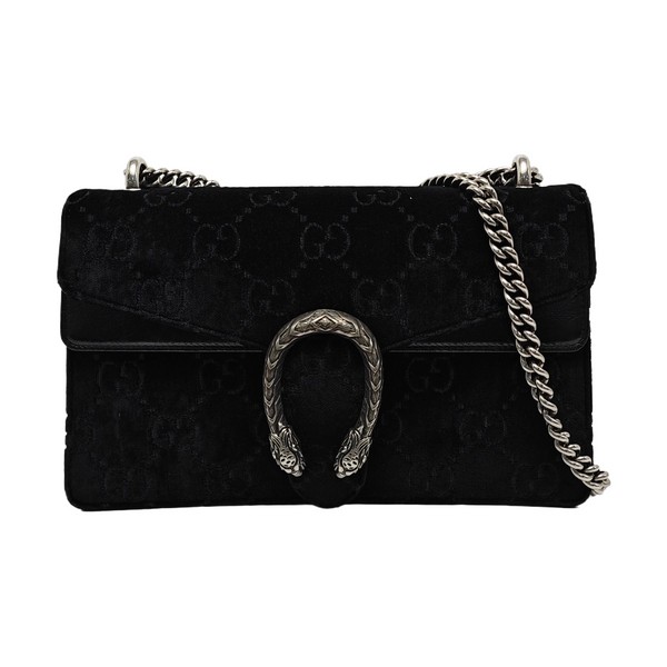 Authenticated pre-owned Dionysus Small Monogram Velvet Black - Shoulder Bag at Looply