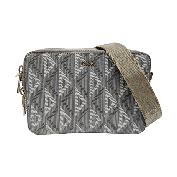 Coated Canvas Shoulder Bag Gray