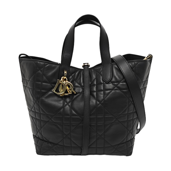 Toujours Medium Cannage Calfskin Black