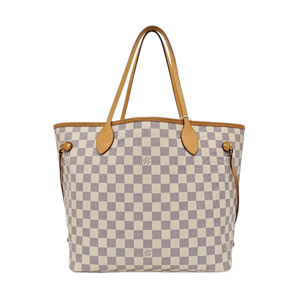 NEVERFULL MM Damier Azur Coated Canvas White