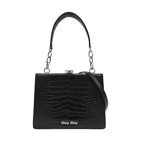 Calfskin Shoulder Bag Black
