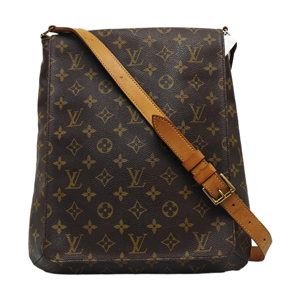 MUSETTE TANGO Monogram Coated Canvas Brown
