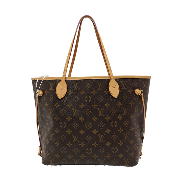 NEVERFULL MM Monogram Coated Canvas Brown