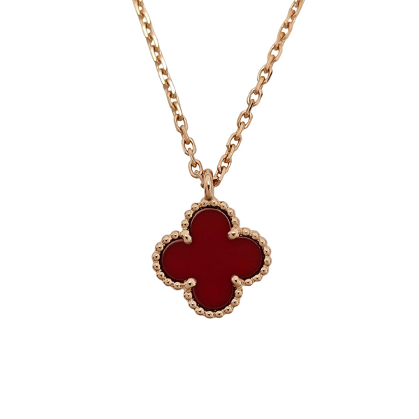 Sweet Alhambra 18k Rose Gold Necklace