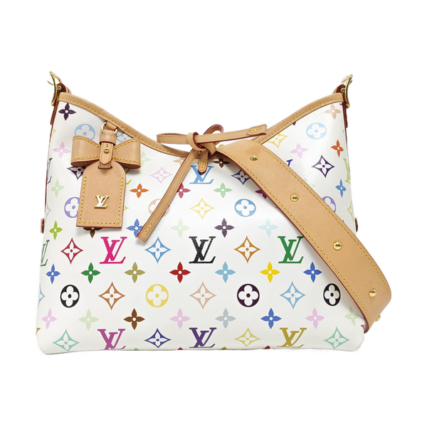 LV × TM CARRYALL PM Monogram Coated Canvas White
