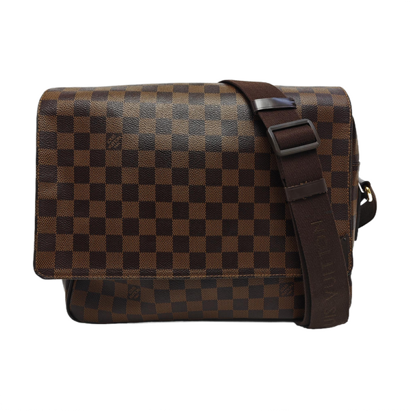 SHELTON MM Damier Ebene Coated Canvas Brown