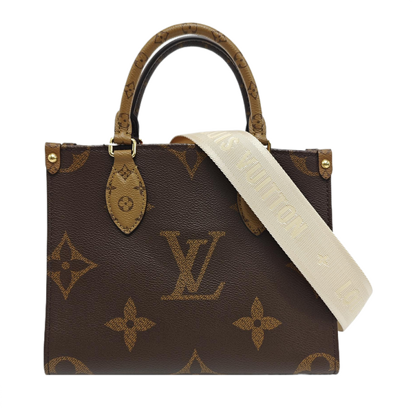 ONTHEGO PM Monogram Coated Canvas Brown