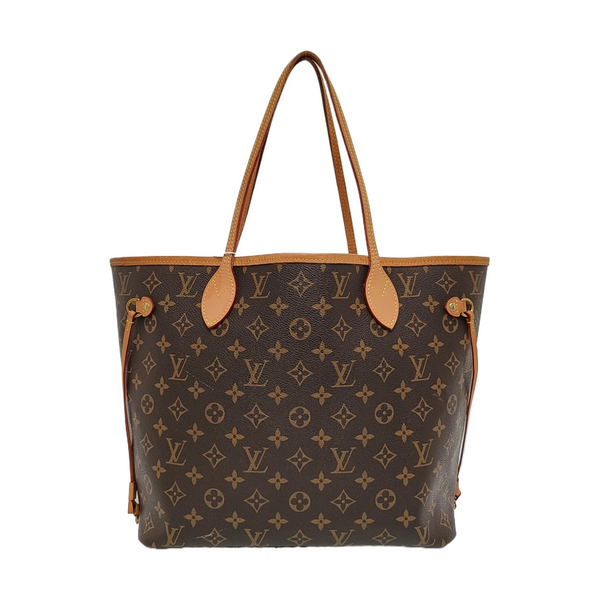 NEVERFULL MM Monogram Coated Canvas Brown