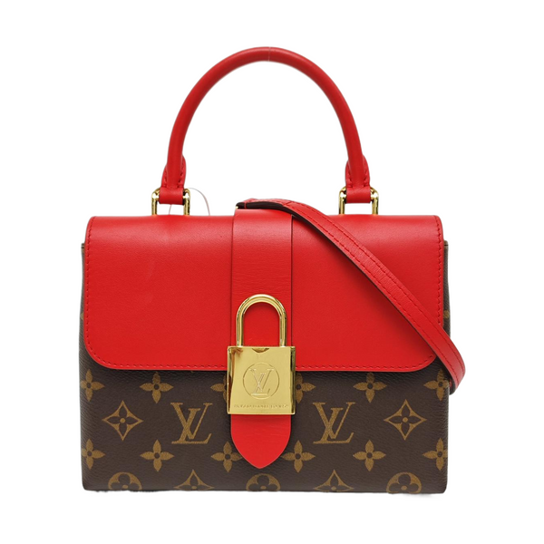 LOCKY BB Monogram Coated Canvas Red