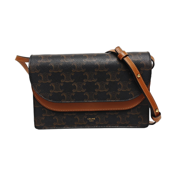 TRIOMPHE CANVAS Coated Canvas Brown