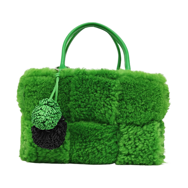 Authenticated pre-owned Arco Sheepskin Green - Tote Bag at Looply