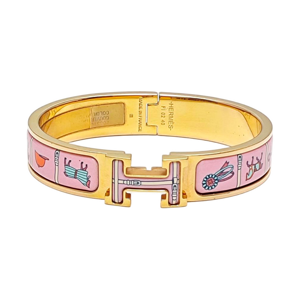 Clic H Metal Gold Bangle