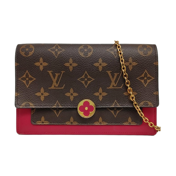 FLORE Monogram Coated Canvas Brown